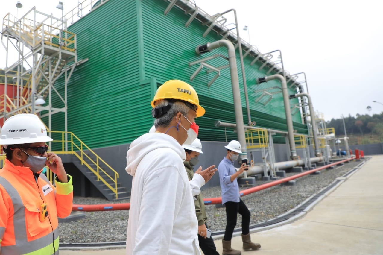 Gubernur Jawa Tengah Ganjar Pranowo mendorong pengembangan proyek geothermal di Kawasan Dieng Banjarnegara. (Foto. Istimewa)