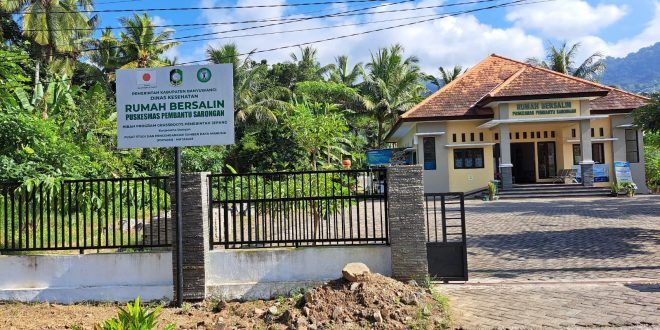 Rumah Bersalin (RB) Sarongan, Kecamatan Pesanggaran yang dibangun oleh Pemkab Banyuwangi untuk penanganan bayi yang lahir di daerah terpencil. (Foto. Istimewa)