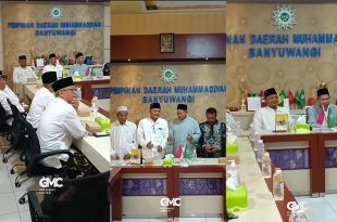 Kunjungan Bakal Calon Bupati Banyuwangi, KH Muhammad Ali Makki Zaini (Gus Makki) di Kantor PDM Banyuwangi. (Foto. Instagram @gusmakkicenter)