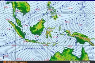 BMKG: Banyuwangi Didominasi Cerah Berawan, Potensi Hujan Ringan di Kawasan Pegunungan