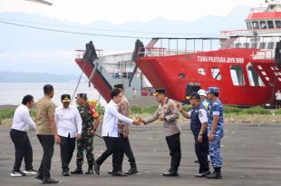 Wapres Gibran Tinjau Penanganan Tenggelamnya KMP Tunu Pratama Jaya