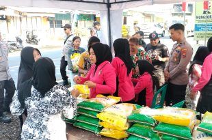 Polresta Banyuwangi Grebek 23 Titik Salurkan Gerakan Pangan Murah