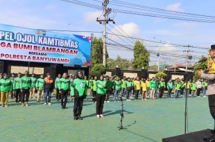 Apel Ojol Kamtibmas “Jaga Bumi Blambangan”, Polresta Banyuwangi Ajak Komunitas Ojol Wujudkan Keamanan dan Kepedulian Lingkungan