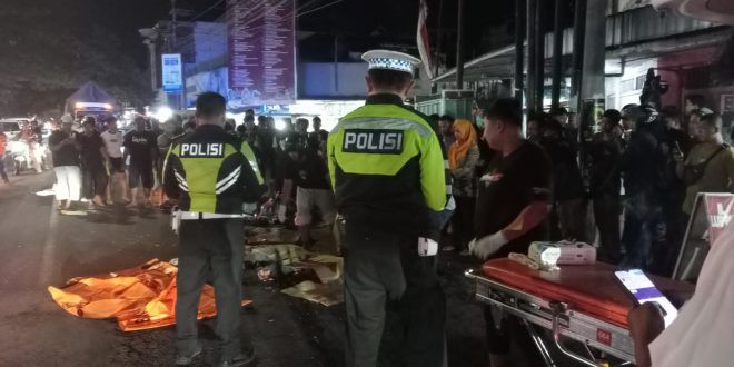 Pengendara Motor Tewas Usai Terlibat Kecelakaan Beruntun di Depan Pasar Rogojampi