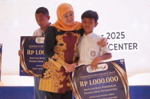 Gubernur Jatim Khofifah Luncurkan Program Bantuan Pendidikan Rp48 miliar