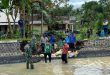 Kerja Bakti Multi Pihak Perbaiki Tanggul Kanal Jebol di Kecamatan Sempu