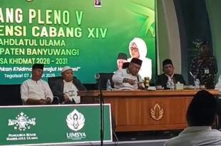 Ahmad Turmudzi Nahkodai PCNU Banyuwangi, Konfercab XVI Resmi Tetapkan Kepemimpinan Baru
